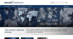 Desktop Screenshot of bohler-uddeholm.co.za